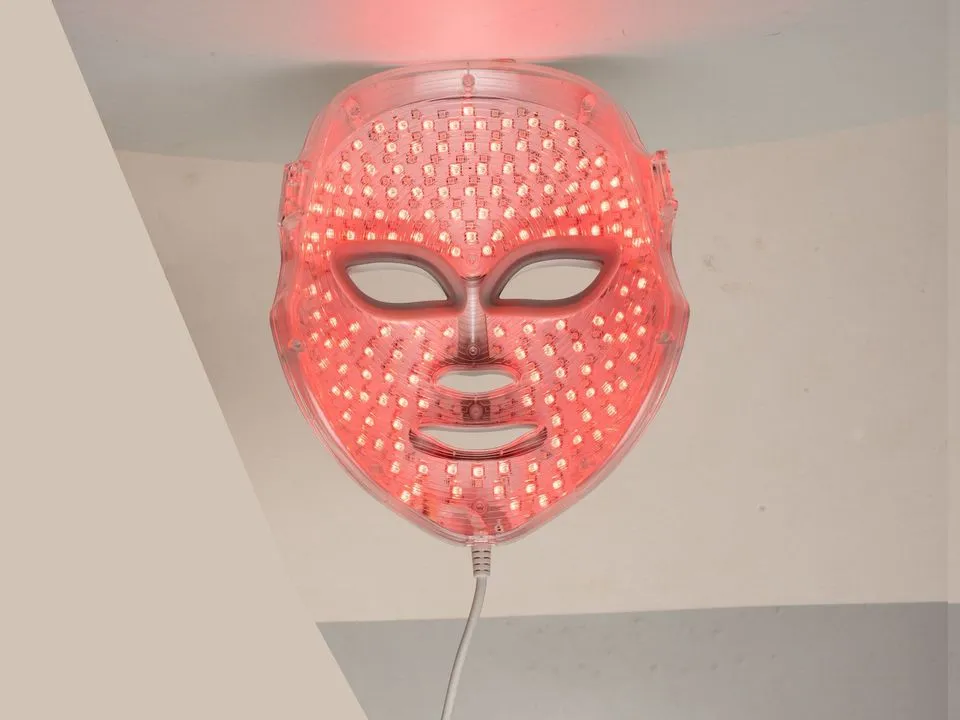 Before: LED face mask, as photographed