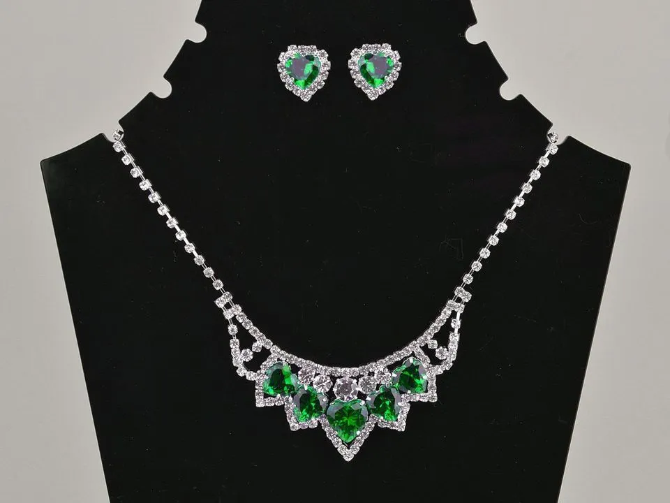 Before: Necklace and earrings, as photographed