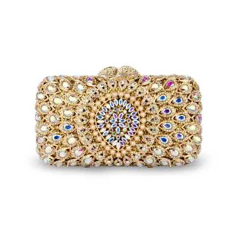 Jewelled gold clutch