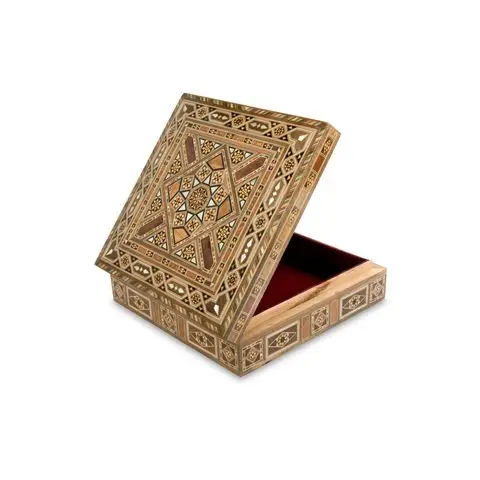 Inlaid wooden box