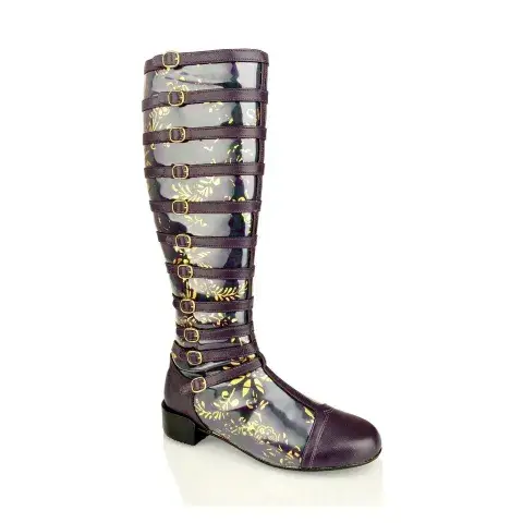 Buckled knee boot