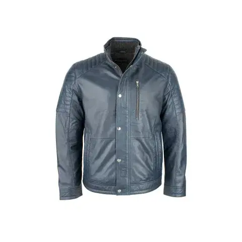 Leather biker jacket