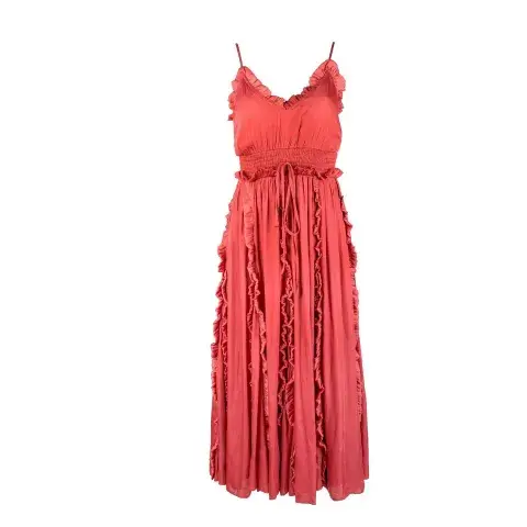 Ruffle maxi dress